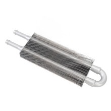 Aluminiumlegierung 233 mm universelles Getriebeölkühler-Set Silber