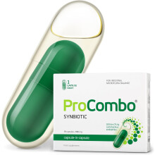 ProCombo Synbiotische Kapseln Präbiotische und probiotische Formel, 200 Milliarden KBE 10 Kapseln