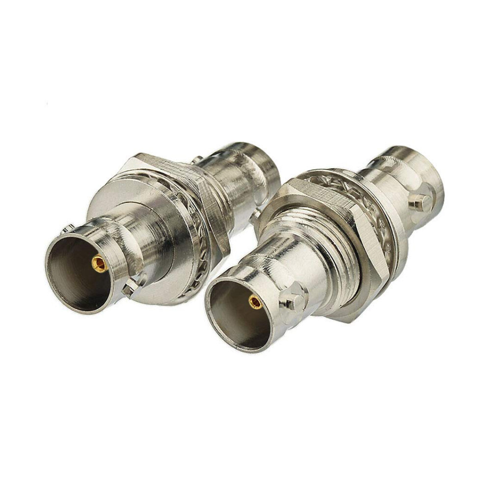 Bnc Female To Female Adapter 75 Ohm Sdi Coupler 4K Hd Support Dual Pack For Cctv Dvr Camera 9169991094533