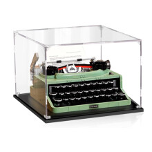 Acrylic Display Case for 21327 Vintage Typewriter, Clear Dustproof UV Protection Showcase
