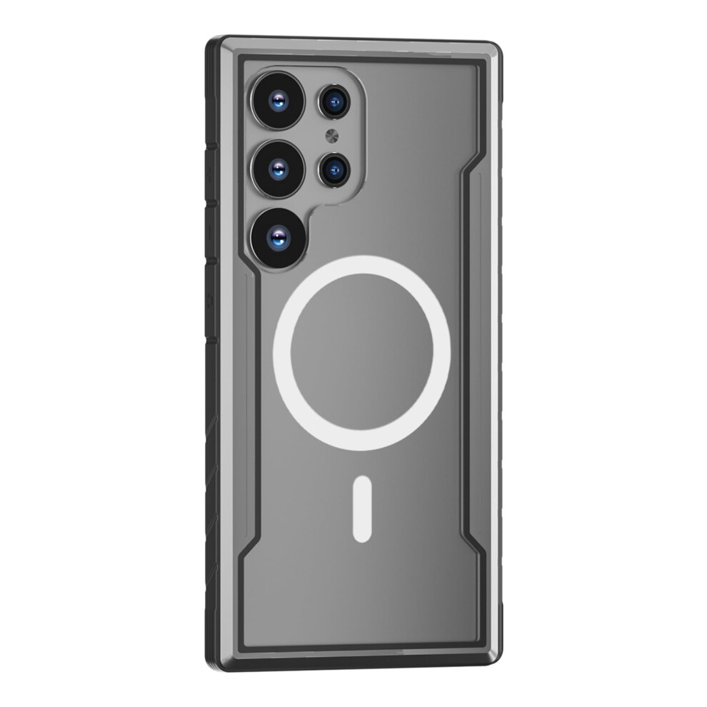 Shockproof Case Magnetic Charging Aluminum Alloy Bumper For Samsung Galaxy S25 Ultra Grey 9169991094847