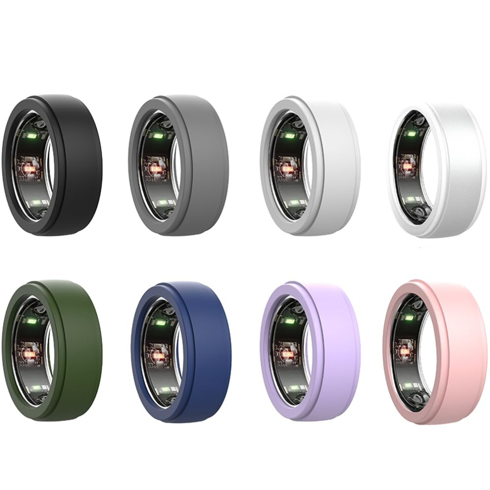 8Pack Cover Size M Silicone Antiscratch Case For Oura Ring Gen3 And Galaxy Ring 9073542376132