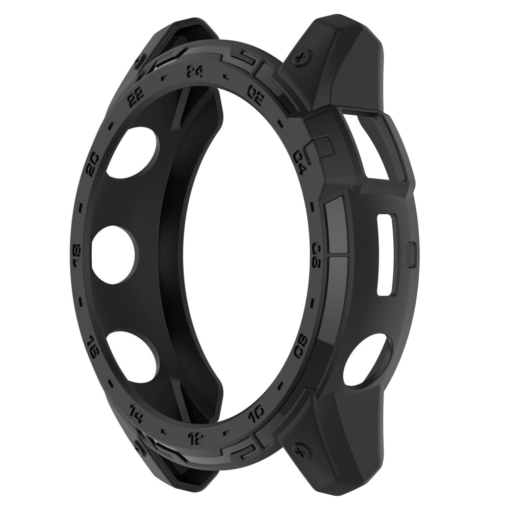 Amoled Silicone Case With Scratchresistant Allaround Screen Protector For Garmin Tactix 7 Black 9169991095622