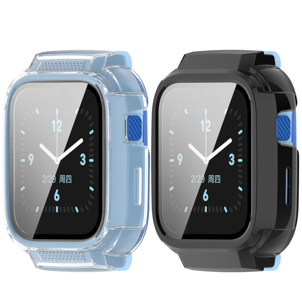 Screen Protector Case With Hd Tempered Glass 3D Full Coverage Watch Cover Clear For Mibro T6c Black 9169991095660