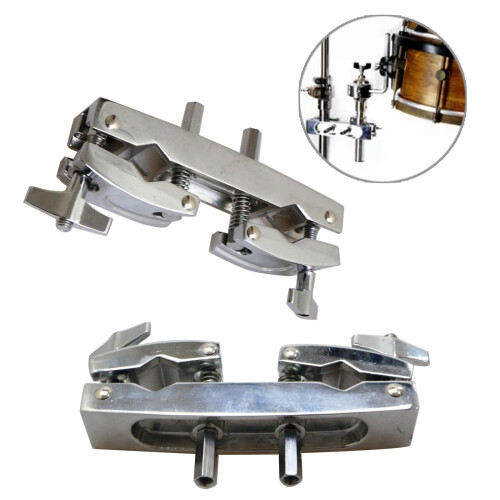 Adjustable Drum Clamp Cowbell Holder Bracket with Secure Percussion Mount for MultiCowbell Setup 1