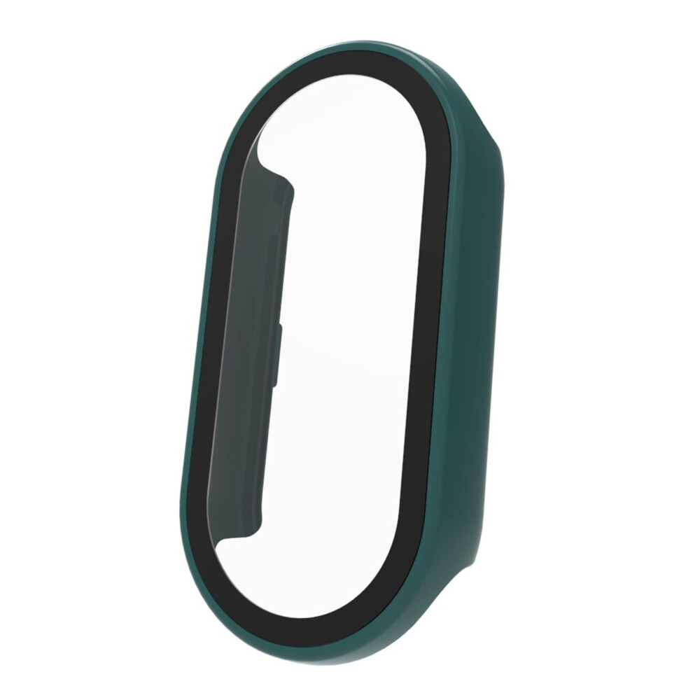 Screen Protector With Case For Mi Band 8, Full Coverage Scratchresistant Glass, Frame Shell Green 9169991095882