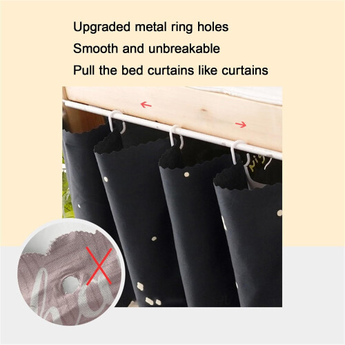 Bunk Bed Curtains Set for Bottom Bunk with Breathable Light Blocking Fabric and Enhanced Privacy 1