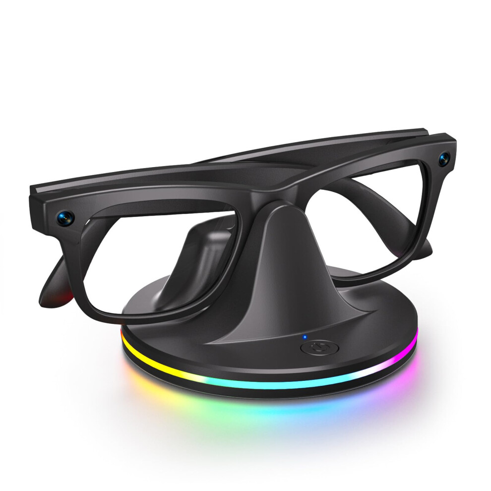 Charger Dock With Led Indicator For Meta Glasses, Usbc Charging Station With Ambient Locator Light 9073542376668