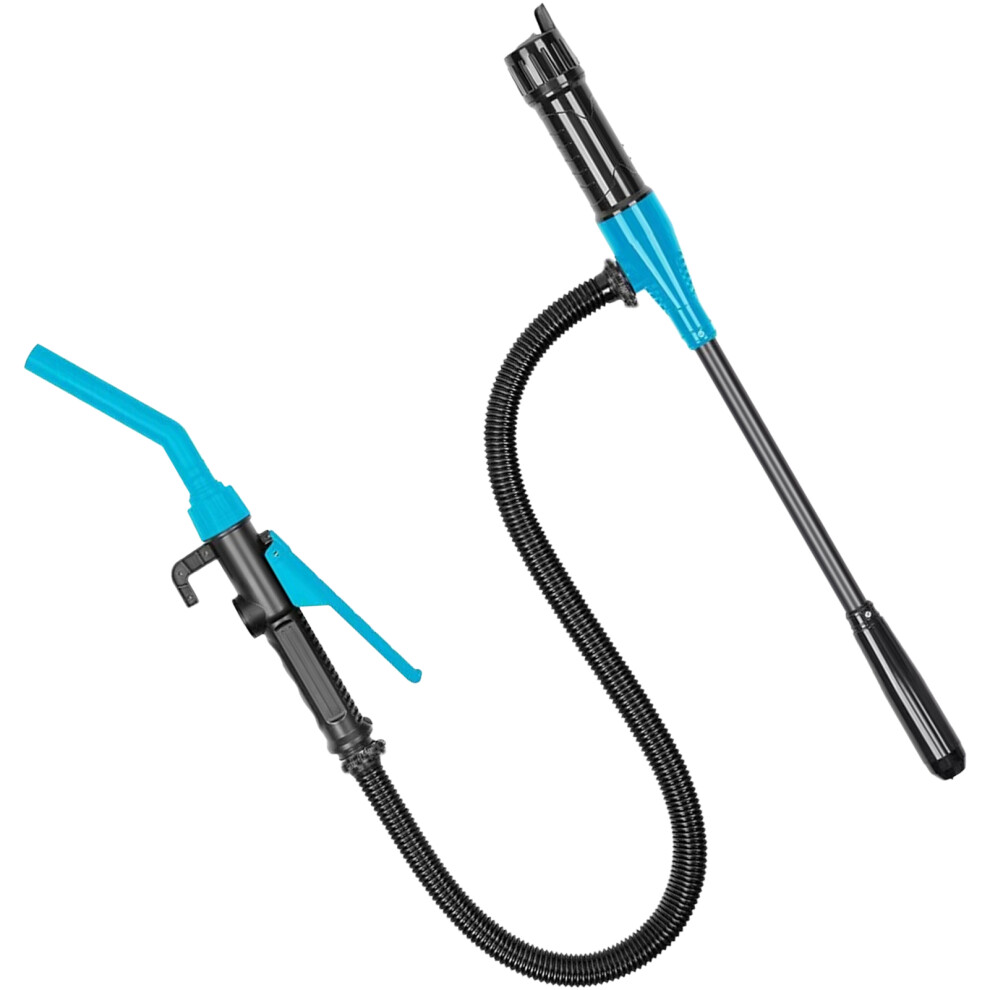 Portable Battery Fuel Transfer Pump 2.4Gpm 90Cm Tube, Blue/Black 4951385014815