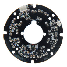 5Pcs 30 LED IR Illuminator Board 2.1 Inch Round Plate for CCTV Cameras Night Vision 120