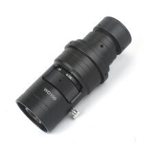 WD100 Adjustable Zoom Microscope Lens 10X200X CMount for Industrial Video Microscope Camera