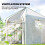 Outsunny Outsunny Large Plant House with Roll-up Door White 5
