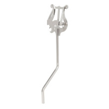 Alto Saxophone Lyre Sheet Music Holder with Secure Grip, Durable Iron Build and Silver Finish