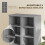 Homcom HOMCOM Set of 2 CD Storage Unit DVD Shelf with Adjustable Shelves Light Grey 4