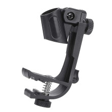 Adjustable Drum Microphone Clip with Shockproof Secure Rim Mount and Compact Durable Design