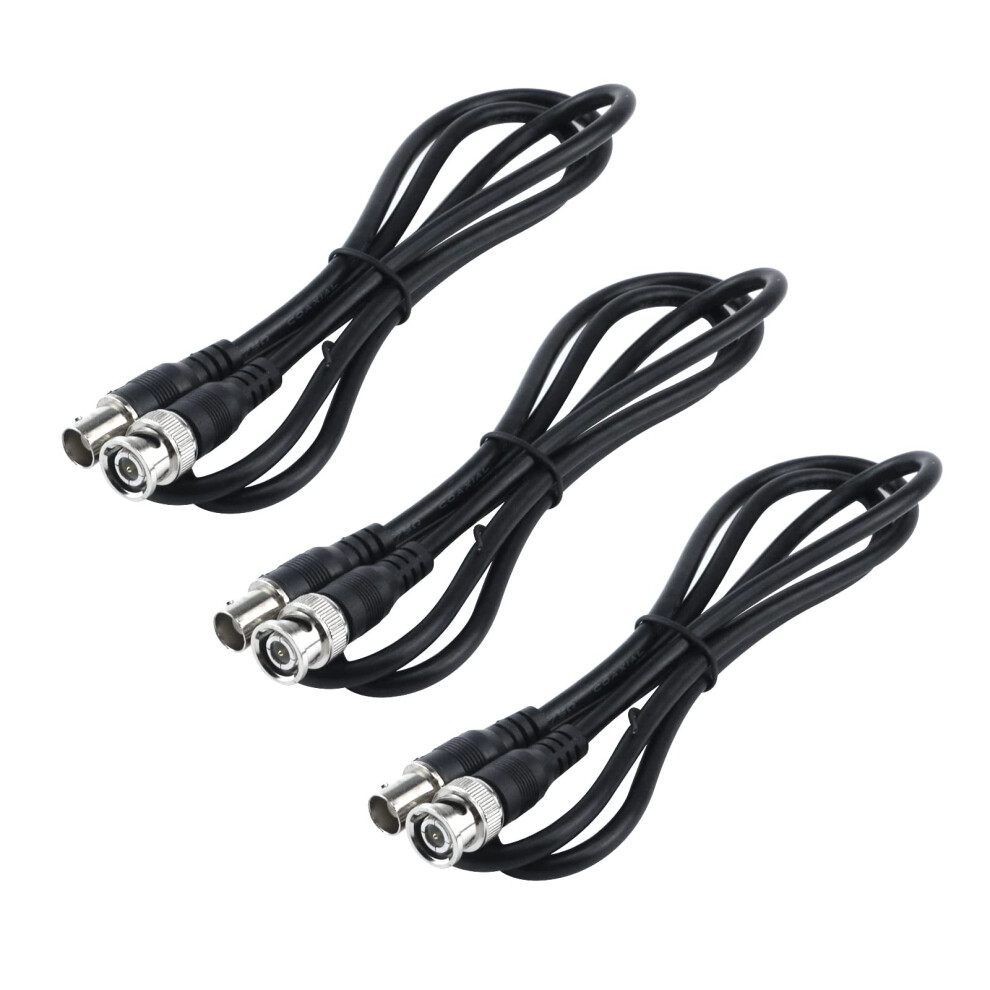 3Ft Bnc Extension Cable Male To Female Adapter For Cctv Security Camera, 3 Pack 9073542377733