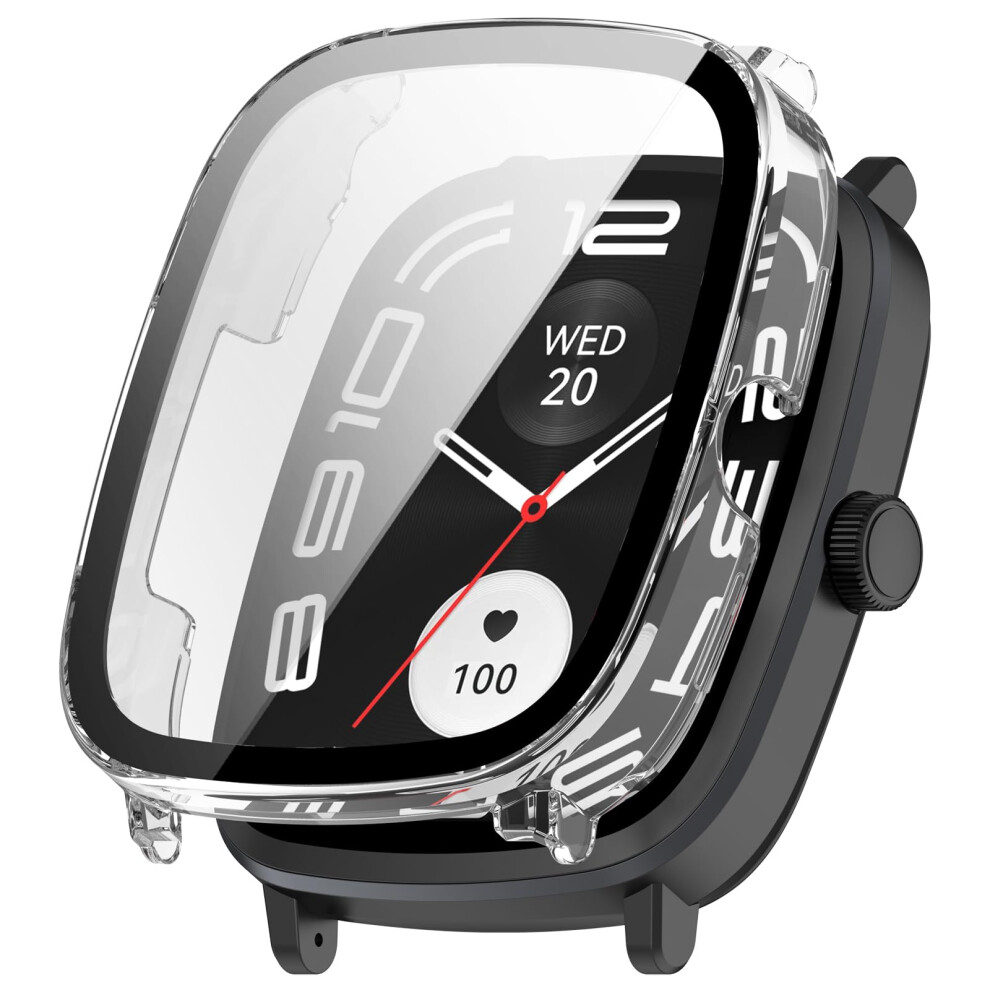 Clear Tempered Glass Screen Protector And Slim Full Coverage Watch Case Cover For Haylou Rs5 9169991097992