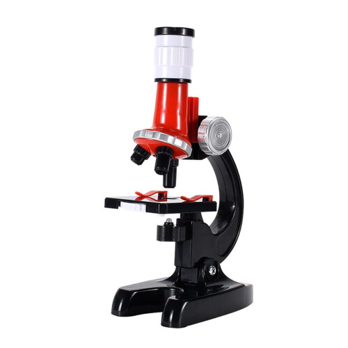 Kids Microscope Kit 1200X LED with Phone Adapter, ThreeLevel Magnification, Educational Science Set