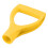 Plastic Snow Shovel Handle D Type 32mm ID Quick Install Yellow 1