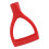 Plastic Snow Shovel Handle D Type 32mm ID Quick Install Red 18.5x11.5cm 12