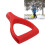 Plastic Snow Shovel Handle D Type 32mm ID Quick Install Red 18.5x11.5cm 15