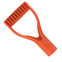 Kunststoff-Griffkelle mit 32 mm Innendurchmesser für Schneeschaufel, Rechen, Orange