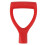 Plastic Snow Shovel Handle D Type 32mm ID Quick Install Red 18.5x11.5cm 3