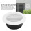 150mm Round ABS Wall/Ceiling Slant Louver Vent Cover for HVAC System 5