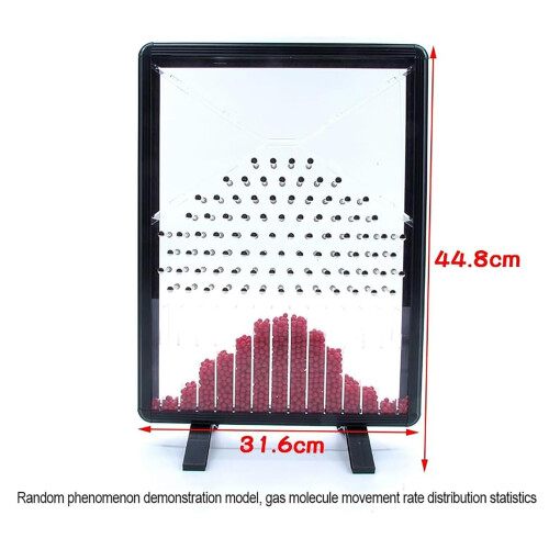 Galton Board Clear Normal Distribution with Equal Spacing Markings for Classroom and Lab Teaching 1