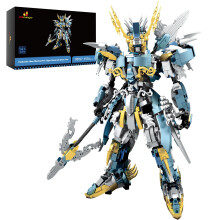 Mecha Robot Building Kit with Poseable Joints, Zhao Yun Inspired STEM Model for Adults 1576PCS