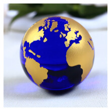 Vintage World Globe with Clear Map 5 Inch Rotating Desk Decor for Home and Office Black