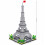 Eiffel Tower Building Blocks Kit – Realistic Replica DIY Architecture Model for Elegant Tabletop Display 3