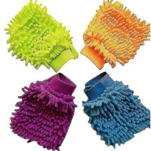 (Green)Car Wash Glove Chenille Coral Soft Microfiber Gloves Car Cleaning Towel Cloth Mitt Wax Detailing Brush Auto Cleaning Tools Brush
