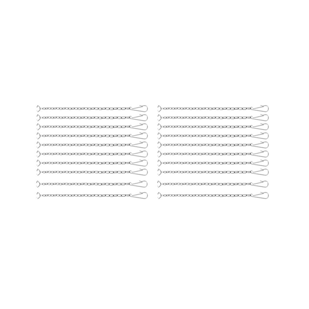 20 Pieces Toilet Handle Chain Stainless Steel Toilet Flapper Lift Chain Replacement Fits Most Toilet Flappers 4712523414931