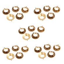 25 Pcs Gold Tone Brass 1/2 inch PT Threaded Household Water Tap Faucet Nuts
