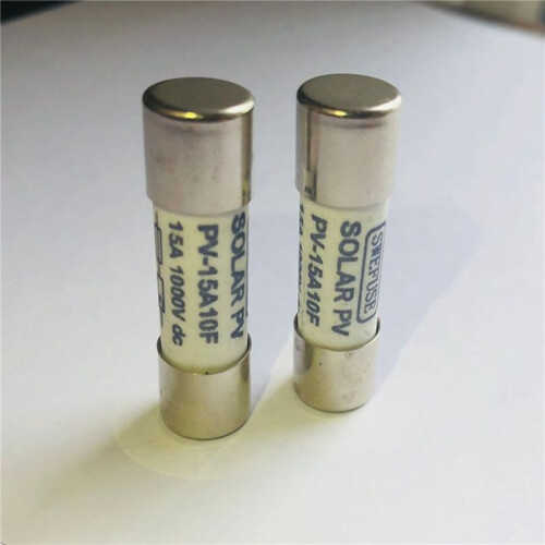 20 Pcs 1000 VDC Fuse Solar PV Explosion-Proof Fuse Silver - 20A 1