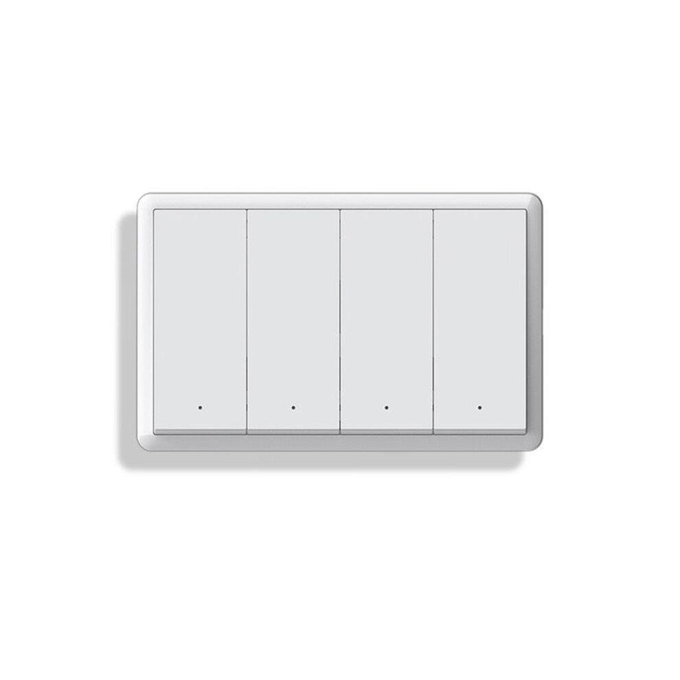 Tuya Zigbee Neutral Wire Optional Intelligent Us Wall Button Light Ac100-240V For Alexa 4Gang 4713442954584