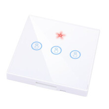 Home Touch  Light Electrical 433Mhz Remote Control Wall Panel Button Receiver Led Lamp 3 Gang