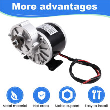 24V 350W Gear Reduction Electric Motor with 9 Tooth Sprocket Brushed Motors Reductor E‑Bike Scooter Universal Motor