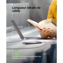 Cabo trançado - BELKIN - USB-C para USB-A - 1 m - Branco