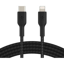 BELKIN - cabo - Cabo trançado Lght USBC 2M preto