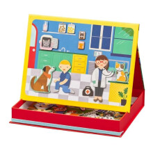 Mesas de jogo - PEQUENO COLAGEM - Hospital Veterinário - 50 peças magnéticas - Multicolorido - A partir de 3 anos