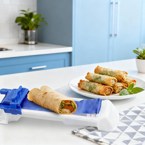 Sushi Roll Maker and Spring Roll Maker with Easy Manual Operation for Lumpia, Cabbage Rolls, 1PCS 2