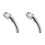 2X High Pressure Shower ,Handheld Showerhead with /Off Full Shutoff Push Button Angle-Adjustable 2
