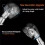 2X High Pressure Shower ,Handheld Showerhead with /Off Full Shutoff Push Button Angle-Adjustable 6