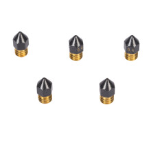 5 Stück 0,4 mm PTFE-beschichtete Düsen-Set für 3D-Drucker Ender CR 10 S4 S5
