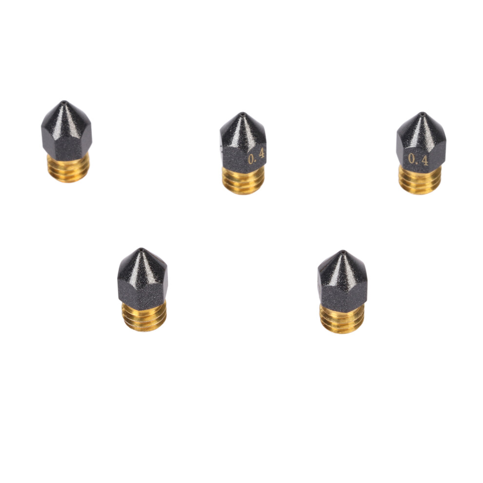 5Pcs 0.4Mm Ptfe Coated Nozzles For 3D Printer Ender Cr10 S4 V2 9391388906260