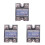 3X SSR 25A 3-32V  to 24-480V AC Single Phase Solid State Relay  Control AC MGR-1 D4825 Load Voltage 1
