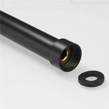 4X Black Shower Extend Pipe 30cm Length Shower Mixer Pipe Brass Shower Pipes Bath