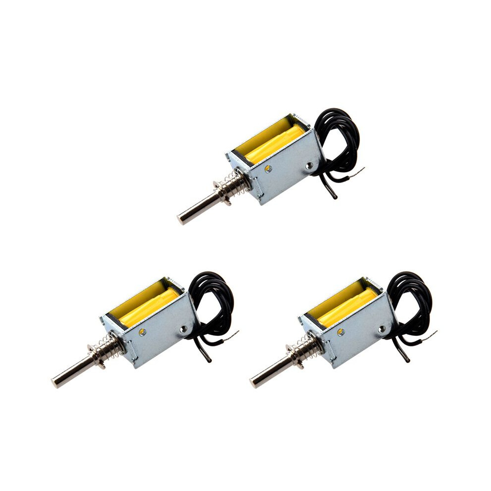 3X 4.5V 40G/2Mm Open Frame Actuator Push Pull Solenoid Electromagnet 4714056130791